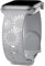 Ersatz-Armband mit Sonnenblumen-Gravur, Grau, 38 mm, kompatibel mit Apple Watch-Armbändern, weiches glänzendes Silikonband für Damen für iWatch Serie Ultra 9, 8, 7, 6, SE, 5, 4, 3, 2