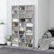 Camerina CD-Schrank CD StäNder DVD Cabinet CD-Regal Betongrau 102x16x177,5 cm Holzwerkstoff