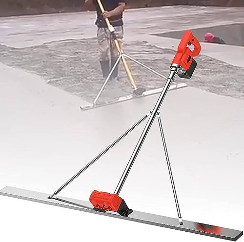 Grattoir à béton électrique, vibreur de finition de chape, outil de finition de chape, 6000 tr/min, lame de 150 cm, outil de finition avec grattoir et moteur Vibra