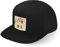 Lauthings Yokohama City Travel Japan Sakura Kanji Fullcap Art Flat Bill Snapback Cap, Schwarz , Einheitsgröße