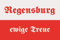 U24 Aufkleber Regensburg ewige Treue Flagge Fahne 18 x 12 cm Autoaufkleber Sticker