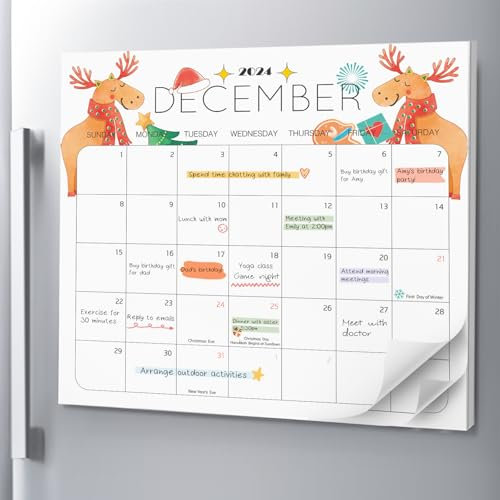 Delightful Magnetic Fridge Calendar 2025-2026 magnetic calendar for refrigerator - The Perfect Monthly Calendars for Easy Organizing