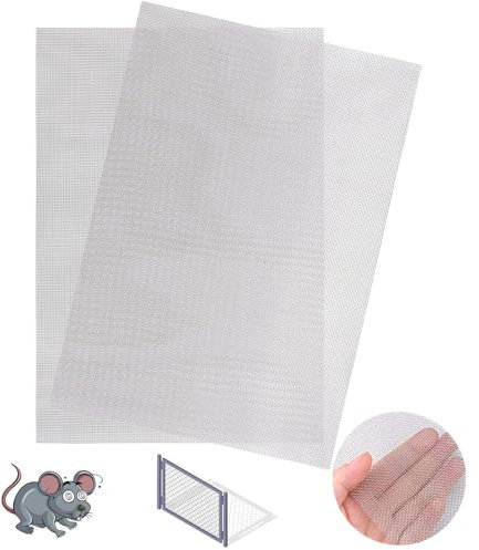 Mmgoqqt Drahtgeflecht, 304 Edelstahl Drahtgeflecht,Wire Mesh 30 Mesh/21 x 30cm, Maschendraht Filternetz Nagerbekämpfung Insektengitter Schädlingsschutzgitter, für Lüftung, Filter