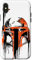 Hülle für iPhone X/XS Star Wars Boba Fett Helm Farbe Drip White