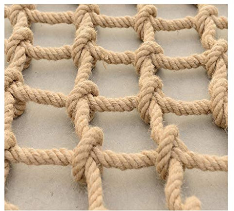 Seilkletternetz für Kinder Draussen Schutznetz Hanfnetz, Gartenpflanzen-Klettern Dekoratives Netz Papageien-Hamster-Trainingsleiternetz (12 Mm Seil, 10 Cm Loch, Mehrere Größenoptionen) Seilnetze Schwe