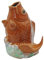 MILISTEN 3St Karpfen-Keramik-Ornamente gartenskulptur teich zubehör Gartenbrunnen Zubehör Garden Decor Wasserspiel Zubehör Keramik Skulptur teichzubehör deko draussen Statue Düse Rasen Tier
