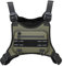 FTCYCRU Outdoor Running Chest Bag for Men and Woman with Extra Storage, Water Resistant Sports Chest Pack Lightweight Running Vest Rigs for Workouts Cycling Hiking (Olive Green)