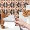 Muralo - Fliesenaufkleber Klebefliesen Selbstklebende Fliesen für Küche Bad Möbel Schrank Wand Mosaikfliesen Küchenruckwand - Bunte Ornamente Motiv - 24 Stück 15x15 (90x60cm)