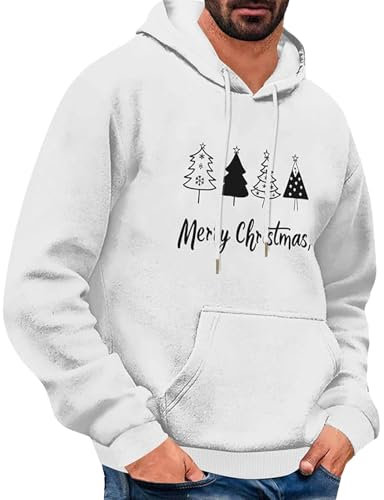 Generico Maglione in Morbido Pile con Cappuccio da Uomo, Top in Filato Riciclato Ecologico Gilet Uomo Sportivo Maglione Uomo Cotone Warm And Comfortable