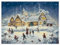 Adventskalender Schlittschuhlaufen vor dem Dorf