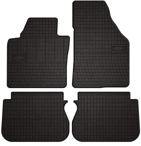 Wielganizator SolidPRO Gummimatten passend für Volkswagen Caddy 2K FL (2010-2015) | Qualität: Premium - Genaue Passform, rutschfest 4-teilig Fußmatten- Schwarz