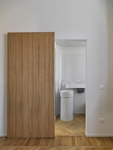 Binario Invisibile per Porta Scorrevole Interna | Sistema Soft Close Ammortizzato | Fino a 80 kg | Facile da Installare | Porta Non Inclusa