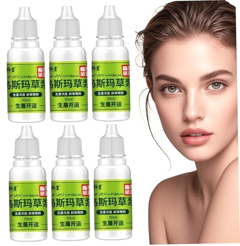 6pcs USMA -Gras -Extrakt Essenz, Cilia -Wachstum nahrhafte Flüssigkeit für Haare Wimpern Augenbrauen