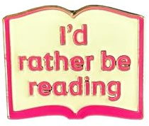 Reading Themed Metal Pin Badge | Bookish Enamel Lapel Pin | Gift for Book Lovers & Avid Readers