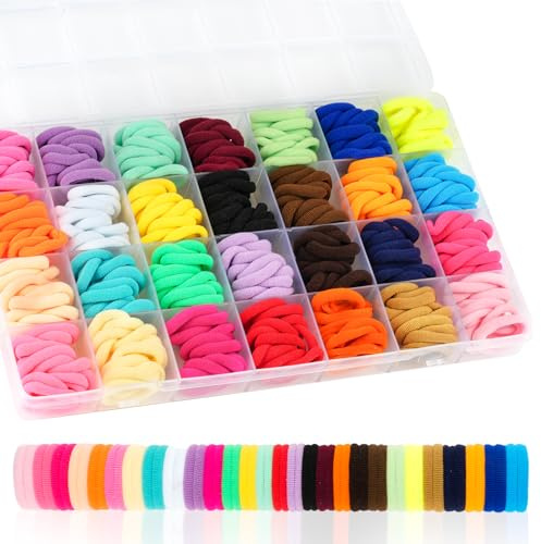 364 Stück Haargummis Mädchen, 28 Farben Haargummis Klein