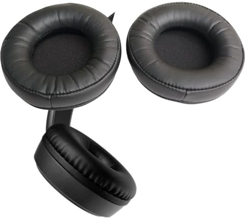 Replacement Ear Cushion Pads for JVC HA-S31BT, HA-531M, HA-S36W On-Ear Headphones, Black, 1 Pair