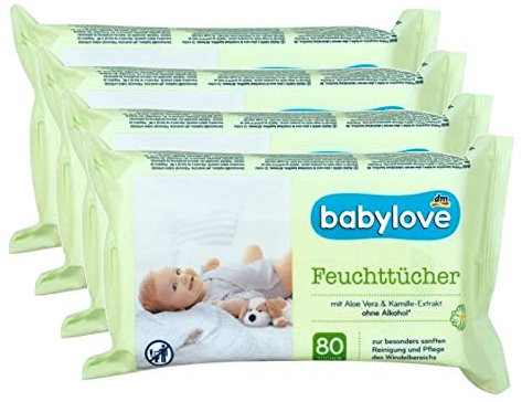 babylove Feuchttücher 4x80St, 320 St