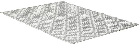 greemotion Outdoor-Teppich Santo aus Kunststoff, beigefarbener Teppich mit Muster, pflegeleichter Wendeteppich für in- & outdoor, ca. 200 x 150 cm