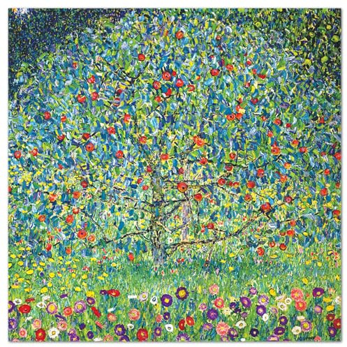 Giallobus - Gemälde - Gustav Klimt - Apfelbaum I - Acrylglas - 100x100 - Bereit zum Aufhängen - Moderne Gemälde für zu Hause