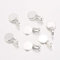 K Beads Tibetan Style Round Glue On Pendant Bails - 18mm, 20 Pieces, Silver, Antique Silver Finish