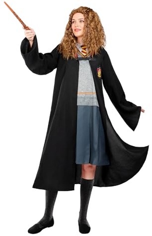 Funidelia Offizielles Hermione Granger Kostüm für Damen, Enthält Umhang und Kleid, Zauberer - Outfit für Erwachsene für Partys, Karneval und Halloween