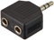 Hama Audio-Adapter, 3,5-mm-Klinken-St. - 2 x 3,5-mm-Klinken-Kupp., Stereo