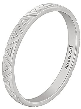 cai Damen Ring 925/- Sterling Silber Glänzend ohne Stein weiß 274270239