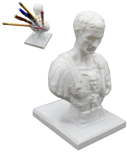 LexTex Julius Caesar Messerhalter, Julius Caesar Stifthalter, kreativer Stifthalter, 3D-bedruckter Schreibtisch-Organizer, Schreibtisch-Dekoration für Zuhause, Wohnheim, Klassenzimmer