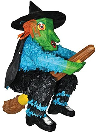 Das Kostümland Pinata - Geburtstags Dekoration | Hexe 48 x45 cm | Geschenk Kindergeburtstag Halloween Mottoparty