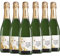 6 bottiglie di Champagne personalizzato - Gadget aziendale personalizzato con logo, Idea per regali aziendali, strenne natalizie, cesti e merchandising (Pacchetti regalo, 0,75L)