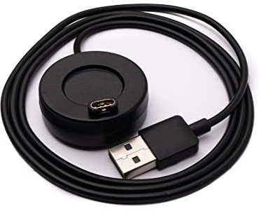 SYSTEM-S USB 2.0 Kabel 100 cm Ladekabel für Garmin Venu 1 2 2S SQ Lily Smartwatch Schwarz