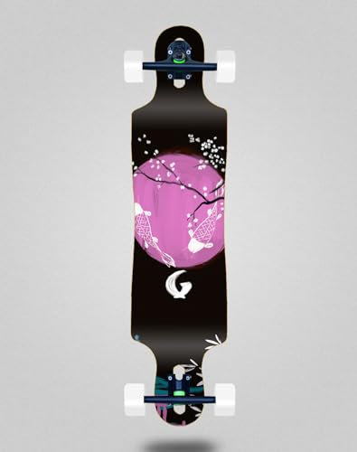 Glutier Skate Skateboard Longboard Komplett 40x9 Drop Japan Miso