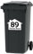 4x Wheelie Bin Number Vinyl Stickers Customised with Road Name and Number 3 Size (A4 (300 x 200mm))