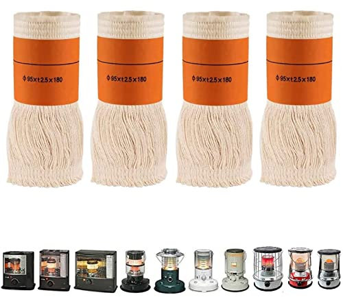 Calentador de Queroseno portátil, Calentador de Queroseno para Interiores de 9000 BTU/H con 6 mechas, Altura Ajustable de 34 a 46 cm, Calentadores de Aceite para Acampar, Tanque de 4,5 l, calefacción