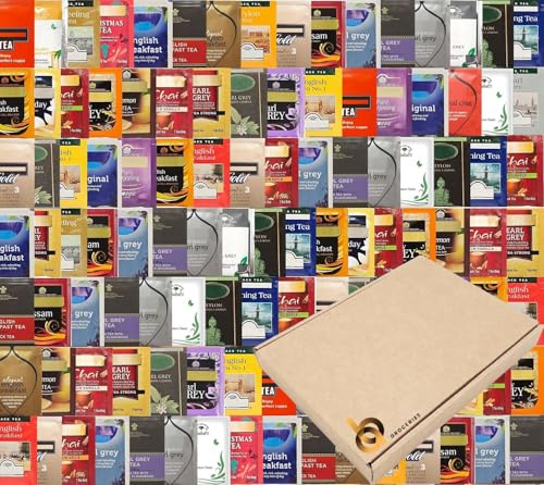 Black Tea Selection – 30 Enveloped Tea Bags | Classic English Breakfast & Strong Black Teas | Individually Wrapped, Recyclable Box | UK Packed