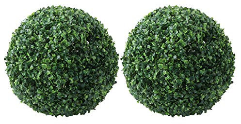 GALPADA 2st Simulierter Mailänder Ball Gartenkugeln Für Pflanzgefäße Partyzubehör Hochzeit Hängen Dekor Künstliche Formschnittbälle Grüne Füllbälle Graskugel Blumen Büro Bogen Plastikblume