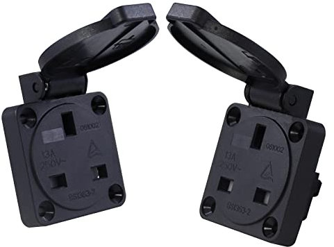 Waterproof IP54 UK wall power Socket,13A Type G Plug wall outlets, heavy duty 3pin plug Industrial Socket With Cover suitable for indoor outdoor electrical,warehouse,enginnering (2)