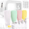 Noideeer 18 Pcs Travel Bottles Set for Toiletries, TSA Approved Travel Size Containers with Bandage Silicone Squeezable for Shampoo Conditioner Lotion Body Wash (Multicolour+White Bag)