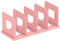 Marte Vanci Desktop File Sorter Organiser Purse Organiser Thickened Plastic Magazine Holder Bookshelf Rack Mail Divider for Office Desk Kitchen Shelf Closet 4 Slots Pink