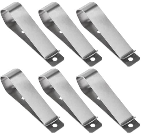 LT Easiyl 6pcs Garage Door Remote Control Opener Sun Visor Storage Clip sostituito con acciaio inox Sun Visor Storage Clip compatibile con Liftmaster Silver