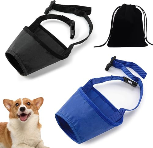 Thoquene Maulkorb Kleine Hunde, Hundemaulkorb Dog, Verstellbare Schlaufe Atmungsaktiv, Schneller