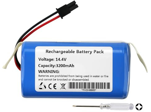 K KYUER 3200mAh Remplacement Batterie pour Tikom G8000 Pro Robot Vacuum Cleaner Aspirateur Battery