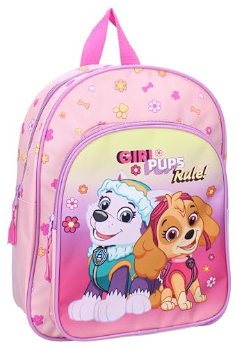Vadobag Rugzak Paw Patrol Girl Pups Rule Sac à Dos, Rose(w), Taille Unique Mixte Enfant