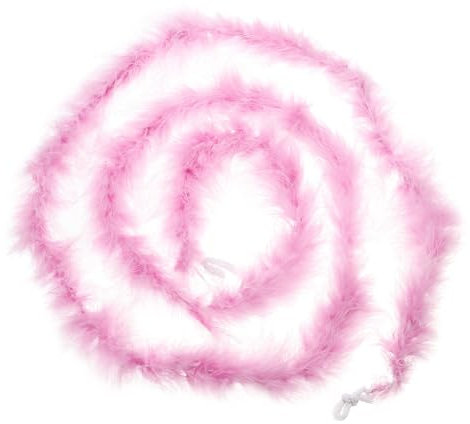 PATIKIL 2m Boas En Plumes, 1 Pc Plume Pour DIY Couture Decoration Maison Mariage Fête Déco Maison Graduation Noël, Violet Rose