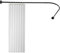 Duschvorhangstange L Form, Duschvorhang mit Stange, Edelstahl Duschvorhangwinkelstangen, Expandierbares 28.35-37.4 * 35.4-51in, für Aufhängbarer Duschvorhang Badewanne & Dusche, Schwarz