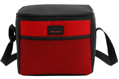 Nanxson 5L Bolsa de Almuerzo A Prueba de Fugas Térmica Nevera Fiambrera Adulto Impermeable Aislante Bolsa de Almuerzo(5L,Rojo)