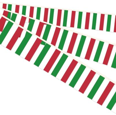 10 Meter Ungarn Miniatur String Pennant Flagge, 30 PCS ungarische kleine Bunting Banner, 32 FT Dekorationen für Outdoor Indoor House Home Office Meeting Party(Hungary)