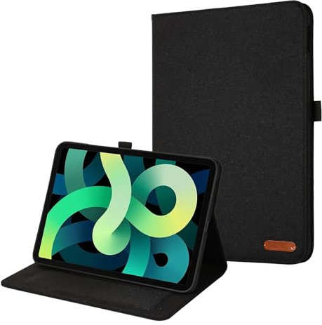 YIZHI KXY Funda Protectora para Tablet PC Slim Case Compatible with iPad 10th Generation 2022 10.9 Inch - Ultra-Thin Flip Fold Stand Cover with Auto Wake/Sleep | Soft TPU Back Cover(Svart)
