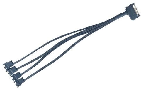 SkyPOOU 2. Cable adaptador de ventilador de PC de corriente estable a 4 pines | Diseño divisor de 4 vías para construir sin esfuerzo adaptador de alimentación de ventilador de PC