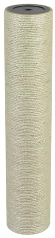 Poteau de Rechange Arbre à Chat, Tronc de Rechange Griffoir de Remplacement en Sisal Naturel 8 x 40 cm 8 mm Beige